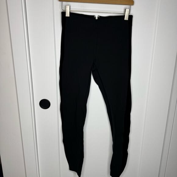 J. Crew The Gigi Pant Black Velvet Side Stripe Skinny Ankle Pants Size 4 - Picture 2 of 7